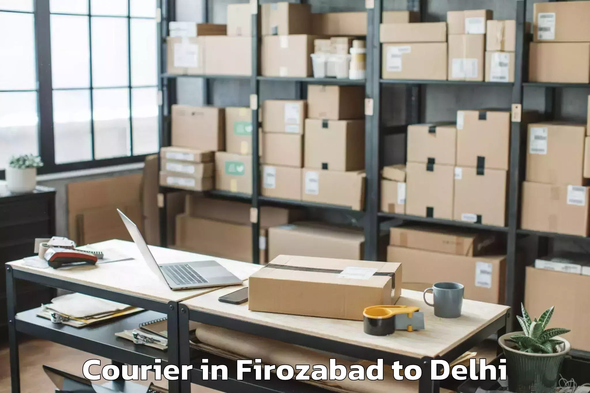 Trusted Firozabad to Connaught Place Courier